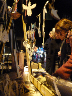 Emerald Framing and Gallery stall on Market Place, Chalfont St Peter for Xmas lights event on 2 December 2011